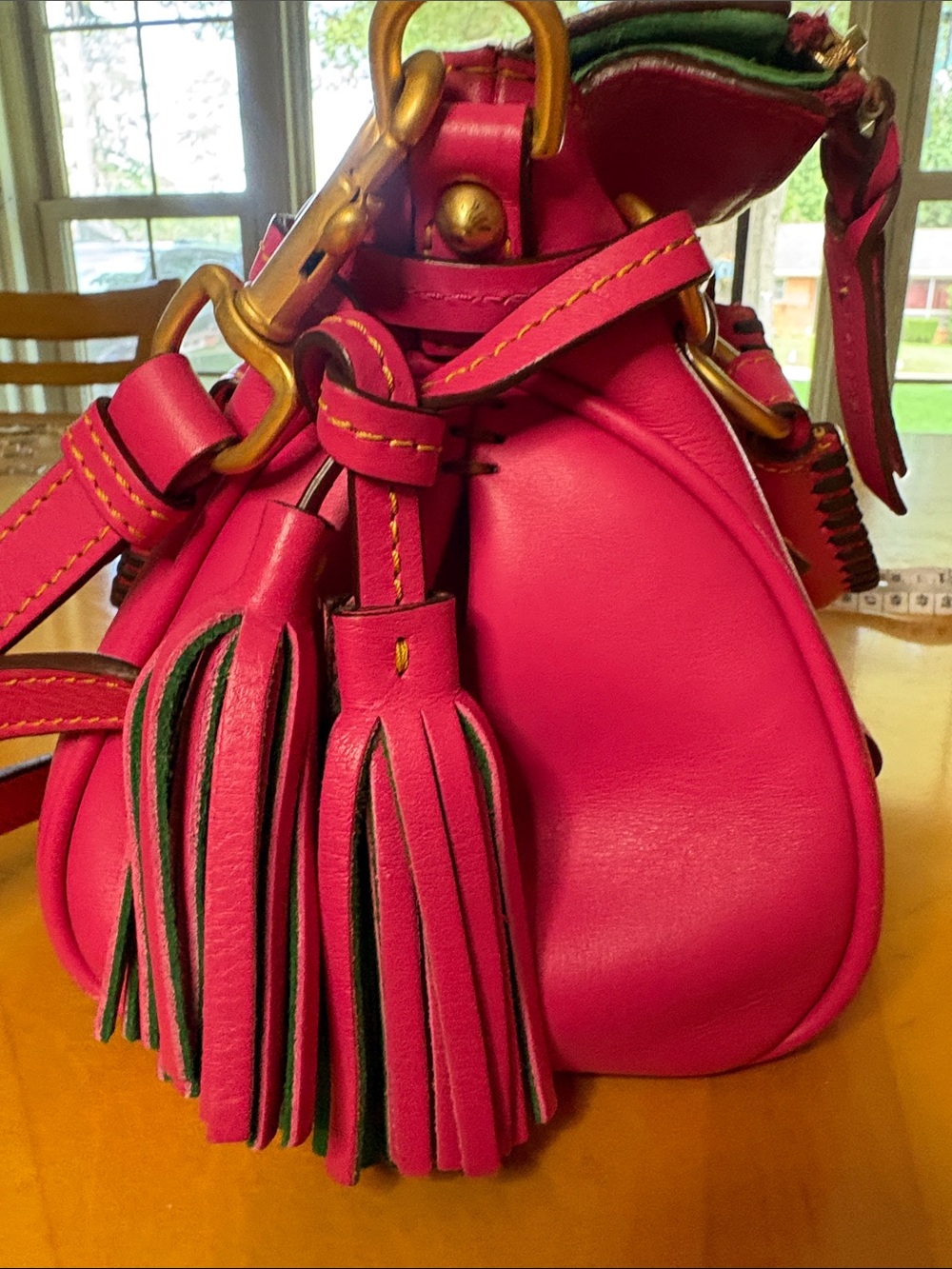 Dooney & Bourke Fuchsia Florentine Satchel - Picture 9 of 15